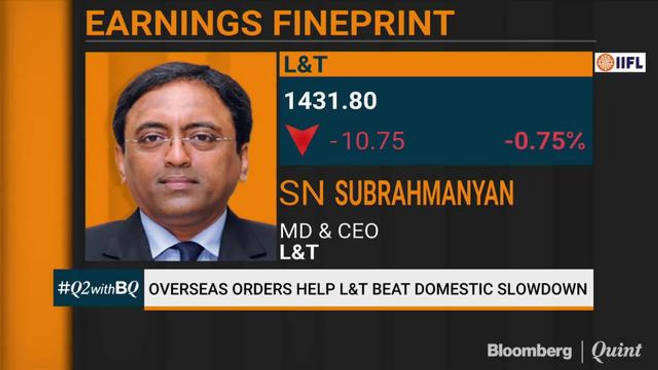 Larsen And Toubro's SN Subrahmanyan On The Quarter Gone By
