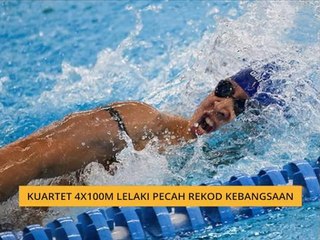 Kuartet 4x100m lelaki pecah rekod kebangsaan