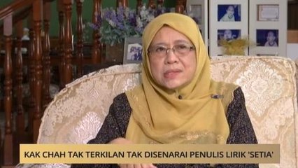 Erti Merdeka: Kak Chah tak terkilan tak disenarai penulis lirik 'Setia"