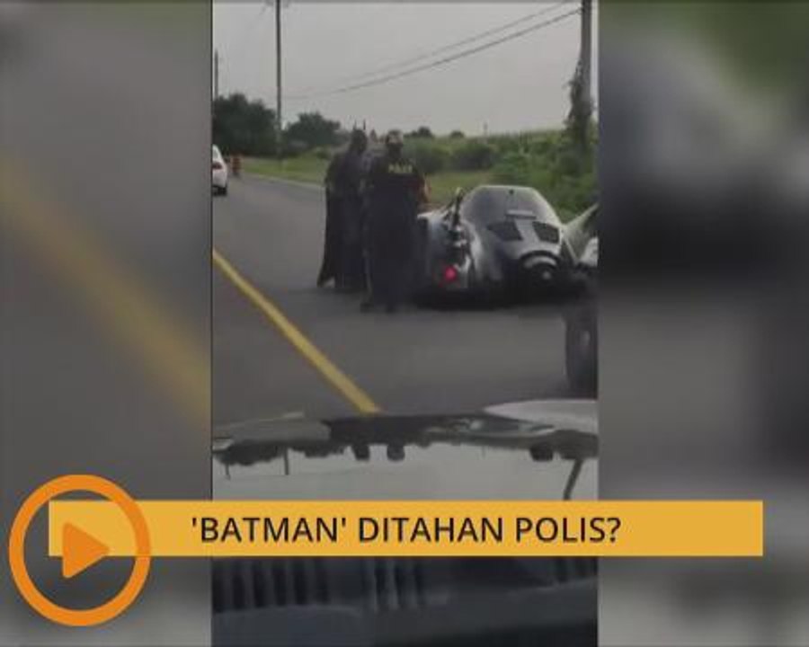 'Batman' ditahan polis?