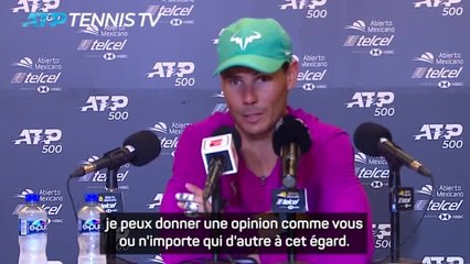 Guerre en Ukraine - Nadal : “C’est incroyable qu'il y ait encore des guerres”