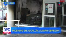 Incendio consumió tienda en la alcaldía Álvaro Obregón