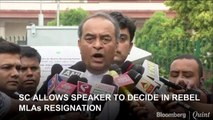 SC Allows Speaker To Decide In Rebel MLAs Resignation