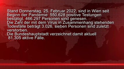 Corona News Wien stand 25.02.2022