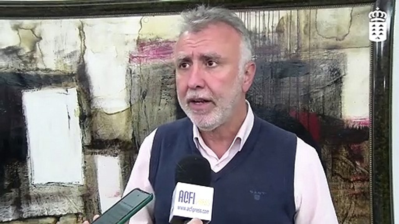 El presidente de Canarias, Ángel Víctor Torres, explica la situación de los canarios en Ucrania