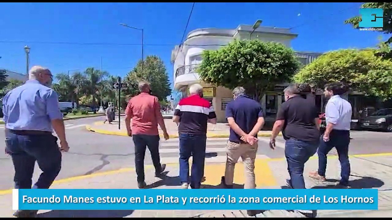 Facundo Manes estuvo en La Plata y recorrió la zona comercial de Los Hornos