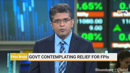 Government Contemplating Relief for FPIs