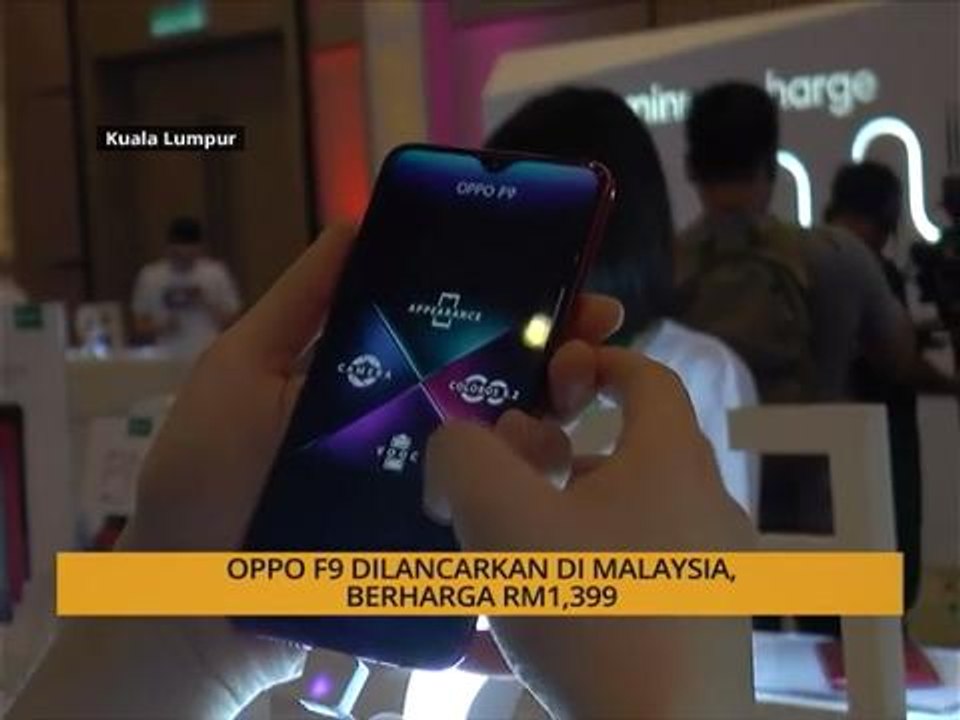 Oppo F9 dilancarkan di Malaysia, berharga RM1,399