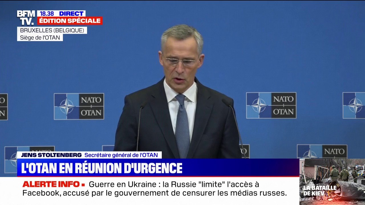 "Nous avons activé nos plans de défense", assure Jens Stoltenberg, le secrétaire général de l'OTAN