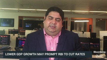Lower GDP Growth May Prompt RBI To Cut Rates