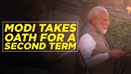 Modi Sworn In As India's Prime Minister For A Second Consecutive Term
