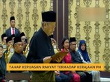 Tahap kepuasan rakyat terhadap kerajaan PH