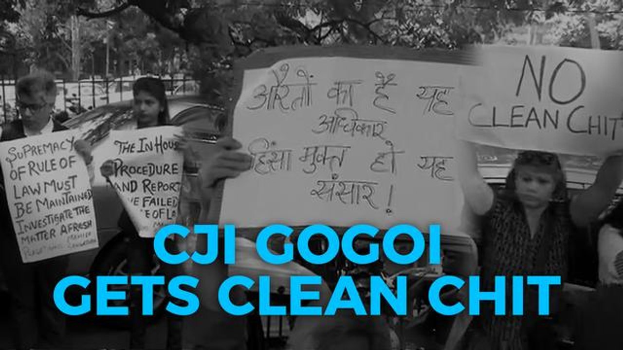 Protest Outside Supreme Court Against Clean Chit To Cji In Sexual Harassment Case