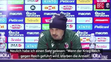 Mihajlovic: "Krieg darf nicht der einzige Weg sein"
