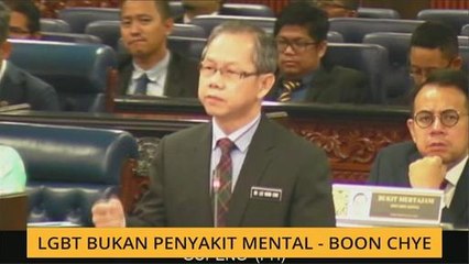 LGBT bukan penyakit mental - Boon Chye