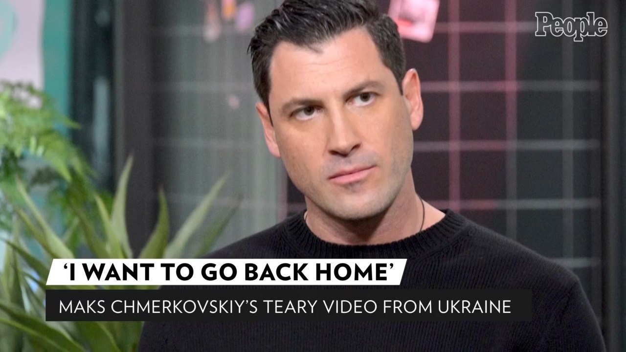 Maks Chmerkovskiy Posts Tearful Clips from Kyiv as Russia Invades Ukraine: 'I Want to Go Back Home'