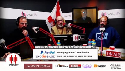 Intervención en Canal 5Tv del 24 de febrero de 2022
