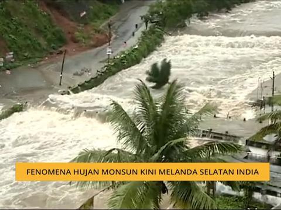 Fenomena hujan monsun kini melanda selatan India