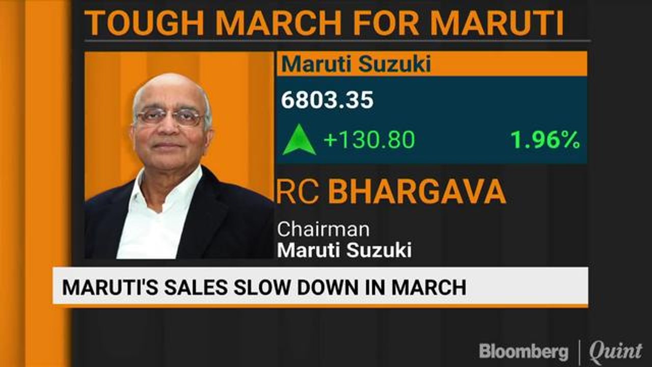 Maruti's Sales Slow Down In March