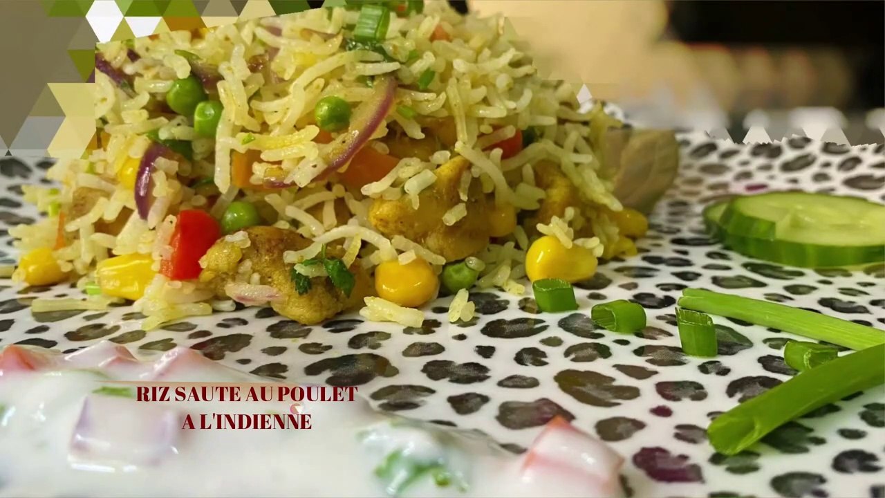 RECETTE DE RIZ AU POULET À L’INDIENNE