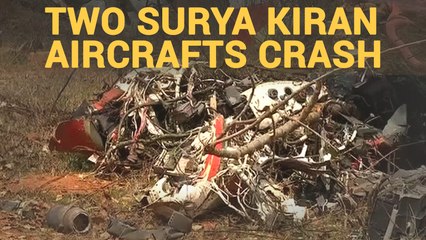 Two Surya Kiran Aircrafts Crash