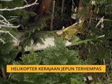 Helikopter kerajaan Jepun terhempas