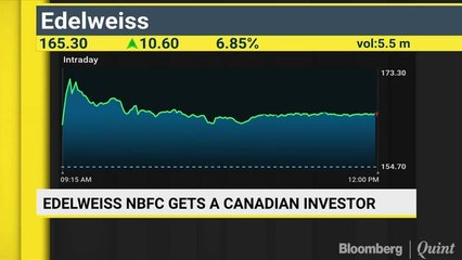 Edelweiss NBFC Gets A Canadian Investor