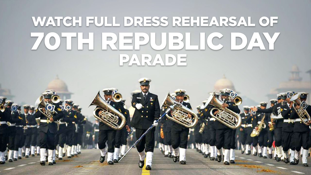 Watch Full Dress Rehearsal Of 70th Republic Day Parade
