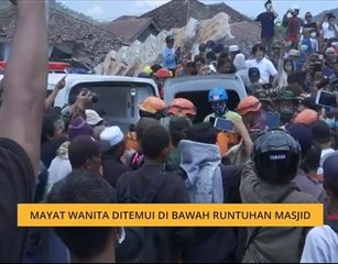Mayat wanita ditemui di bawah runtuhan masjid