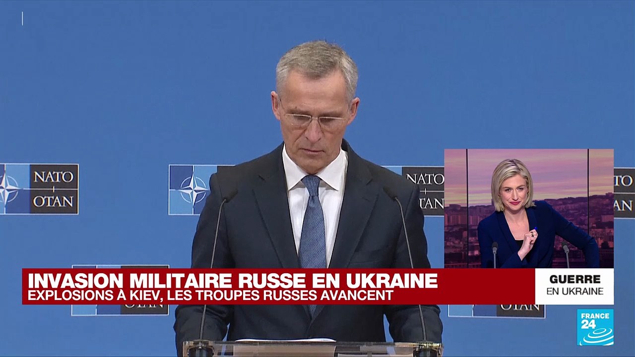 REPLAY -  Jens Stoltenberg, Secrétaire générale de l'Otan, s'exprime après le 2e jour de guerre