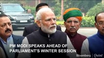 PM Modi Speaks Ahead Of The Winter Session