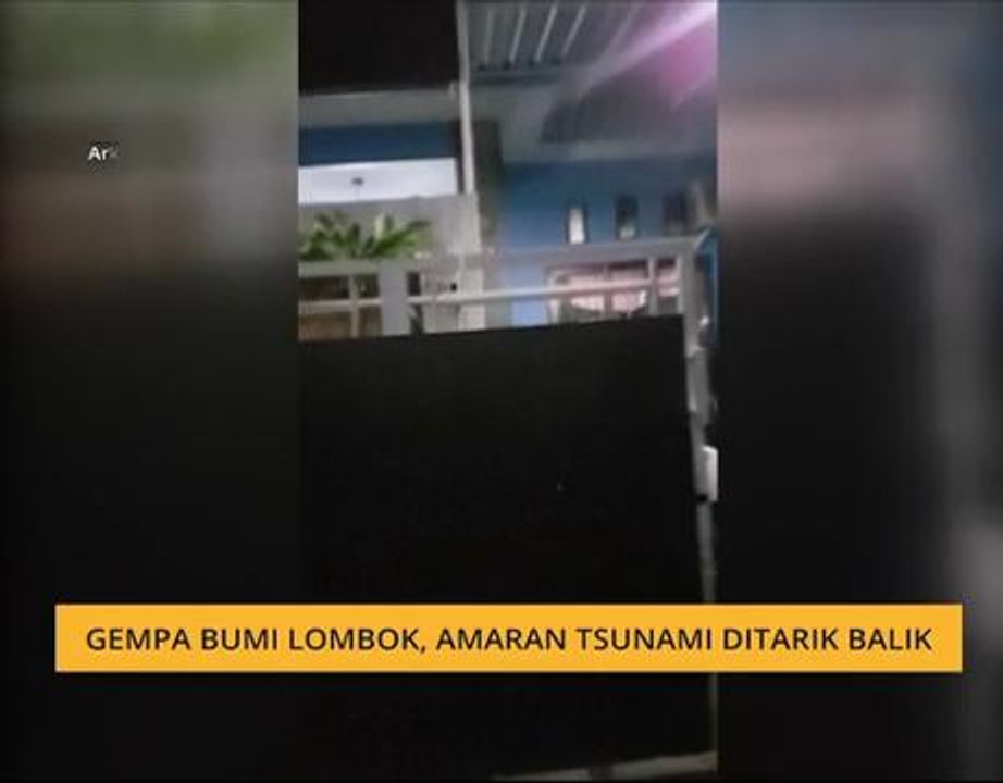 Gempa bumi Lombok, amaran Tsunami ditarik balik