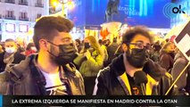La extrema izquierda equipara a Putin con la OTAN en la manifestación de Madrid