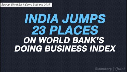 India Moves Up 23 Places In 'Ease of Doing Business' Ranking By World Bank