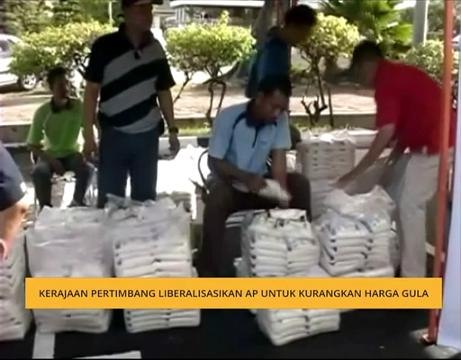 Kerajaan pertimbang liberalisasikan AP untuk kurangkan harga gula