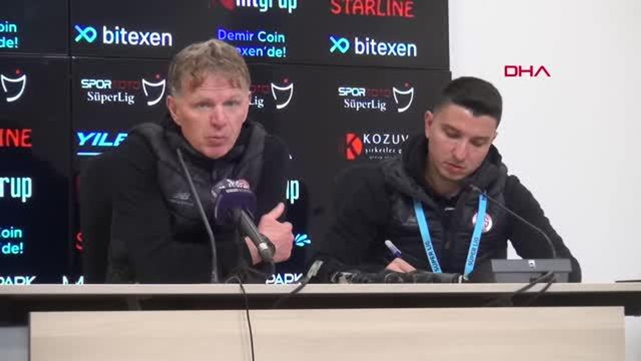 SPOR Adana Demirspor - Fraport TAV Antalyaspor maçının ardından