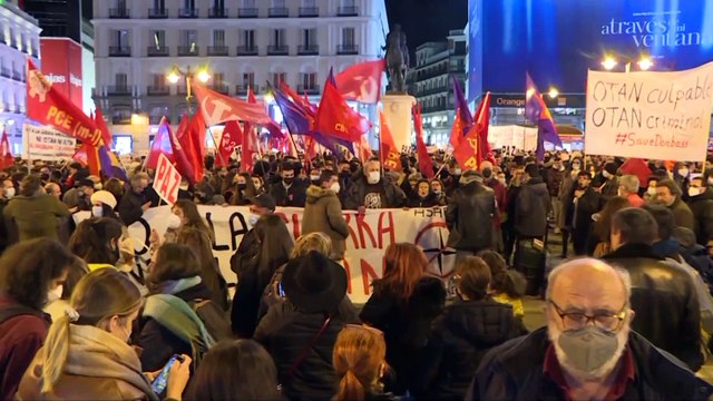 Cientos de manifestantes reclaman el no a la guerra