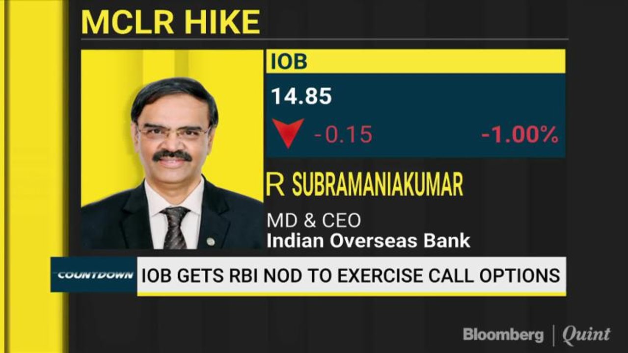 IOB Expects Resolution Of 4 Accounts Under NCLT In Q2