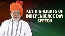 Key Highlights Of Modi's Independence Day Speech