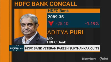 HDFC Bank's Paresh Sukthankar Quits