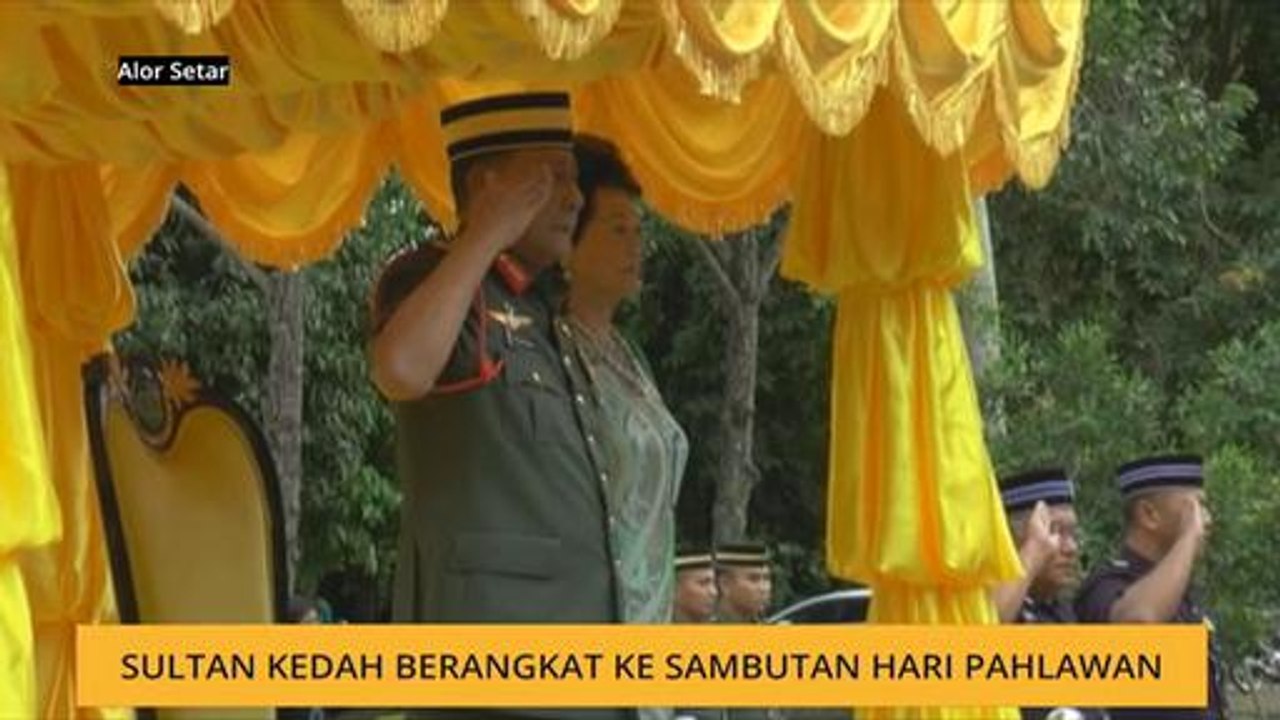 Sultan Kedah berangkat ke sambutan Hari Pahlawan
