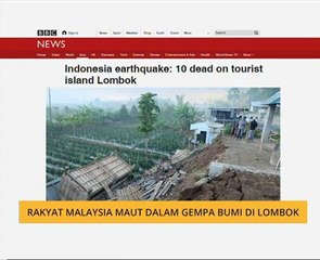 Rakyat Malaysia maut dalam gempa bumi di Lombok