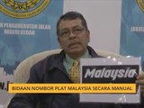 Bidaan nombor plat Malaysia secara manual