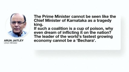 K'taka CM HD Kumaraswamy Has An Emotional Outburst; Jaitley Calls Him 'Tragedy King'