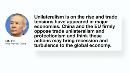 China, EU Warn That Trade War Could Lead To Global Recession