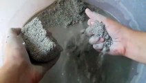 White gritty sand soft water crumbles so satisfying Cr: asmr stuff yt