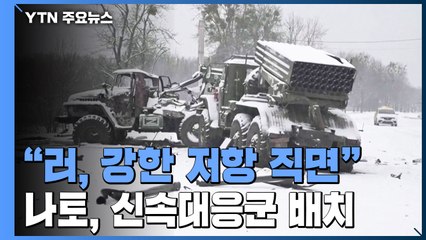 "러시아, 예상보다 강한 저항 직면"...나토, 신속대응군 배치 결정 / YTN