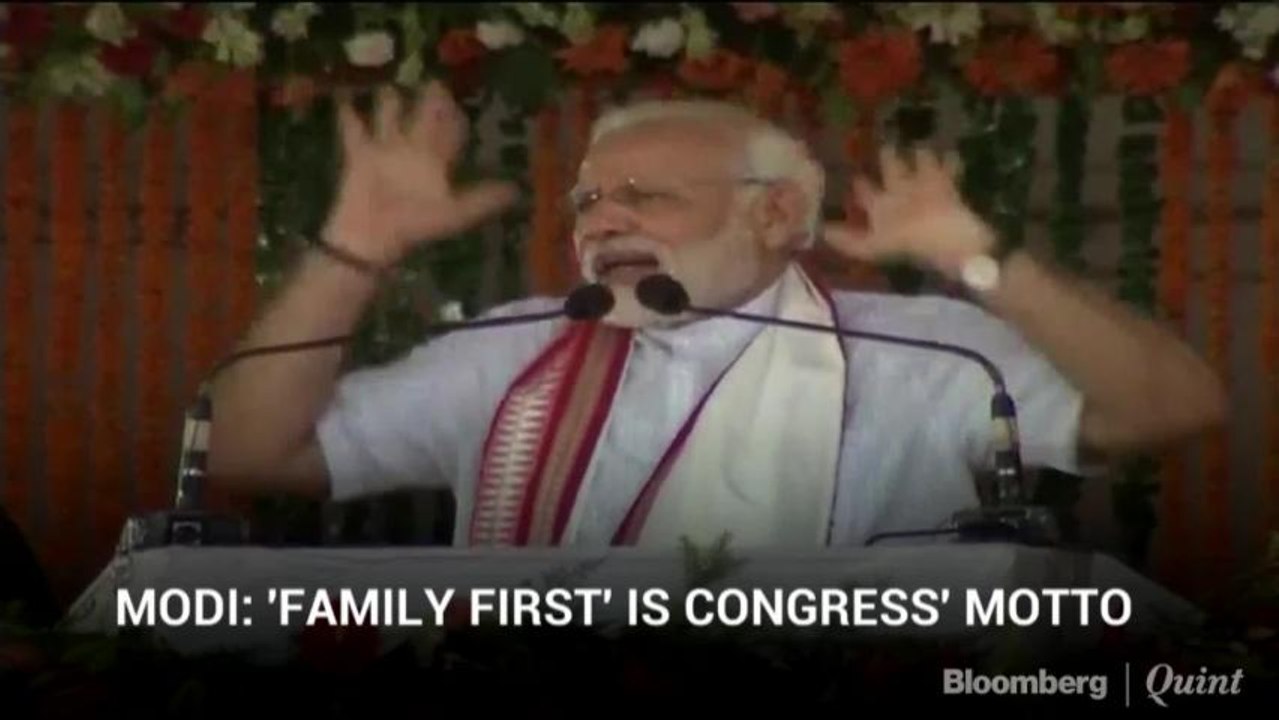 Modi On Congress' Family First Policy