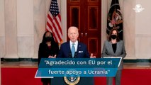 Biden habla con presidente de Ucrania, Volodimir Zelensky; tratan apoyo militar y sanciones a Rusia