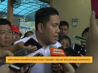 JKPP arah pasaraya dan pusat membeli belah melakukan disinfeksi